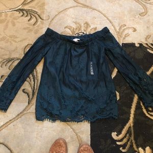 Off the shoulder shirt